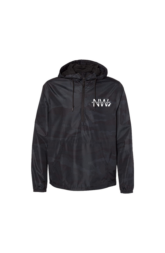 NW Retriever Camp Independant Trading Black Camo Pullover Windbreaker